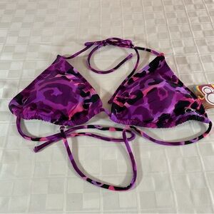 New juniors triangle swim top size large by OP